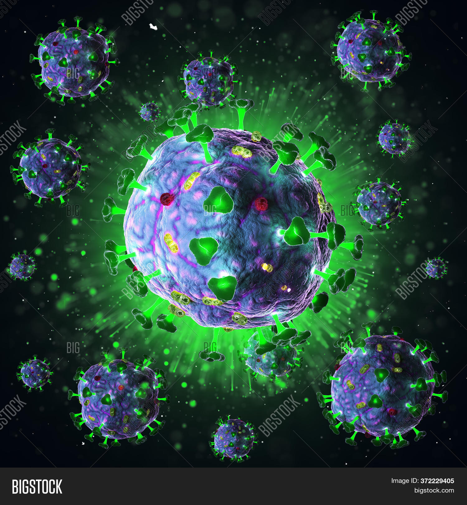 Pathogens Vector 3d 3d Render Pathogenic Image & Photo (Free Trial) | Bigstock