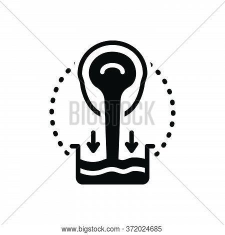 Black Solid Icon For Castiron  Pouring Metallurgy Metal Cast Iron