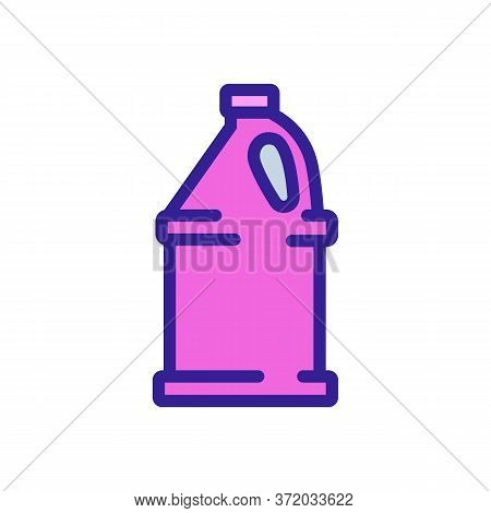 Washing Liquid Canister For Pressure Washer Icon Vector. Washing Liquid Canister For Pressure Washer