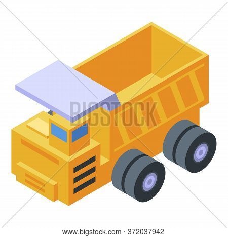 Dumper Icon. Isometric Of Dumper Vector Icon For Web Design Isolated On White Background