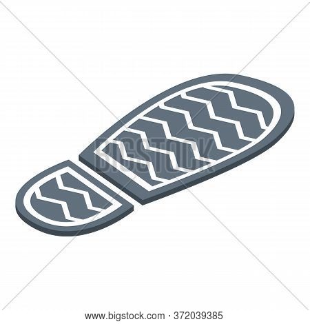 Investigator Foot Print Icon. Isometric Of Investigator Foot Print Vector Icon For Web Design Isolat