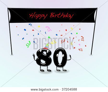 80 Doğum günü partisi.