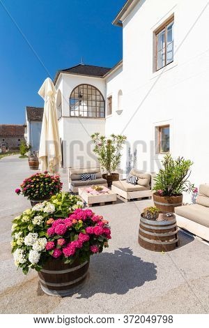 Monastery winery Thallern near Gumpoldskirchen, Lower Austria, Austria