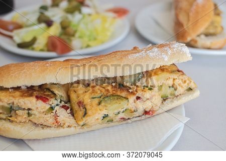 Vegetables Omelette Baguette A Salad So Good