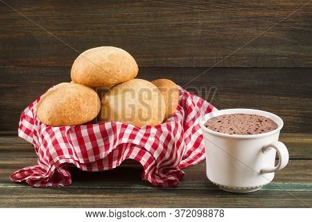 Almojabana, Traditional Colombian Food - Drink Of Chocolate