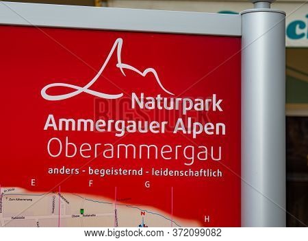 Nature Park German Alps In Oberammergau - Oberammergau, Germany - May 27, 2020. High Quality Photo