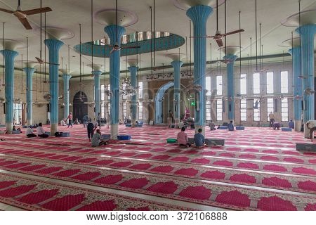 Dhaka, Bangladesh - November 20, 2016: Interior Of Baitul Mukarram National Mosque In Dhaka, Banglad