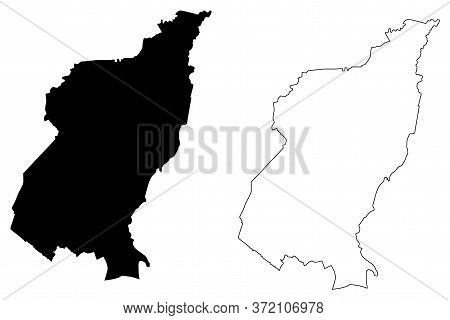 Quezon City (republic Of The Philippines, Metro Manila, National Capital Region) Map Vector Illustra