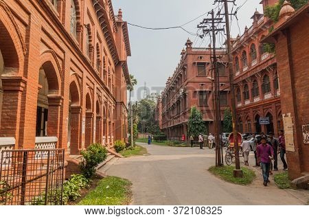 Dhaka, Bangladesh - November 20, 2016: View Of Campus Of University Of Dhaka, Bangladesh