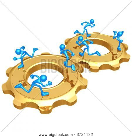 Cooperante engranaje corriente equipos