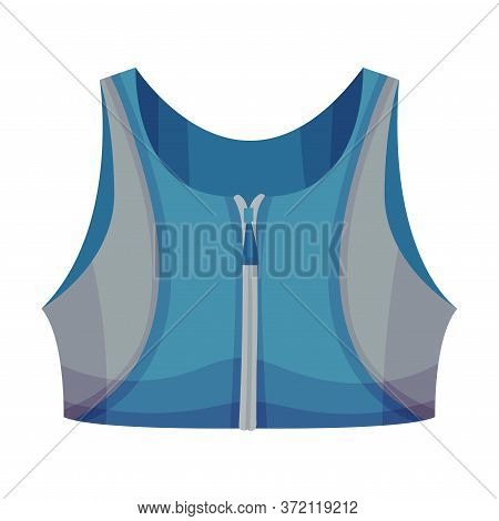 Training Sports Bra Or Racerback Tank As Track Womenswear Vector Illustration