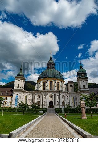 Ettal Abbey, Called Kloster Ettal, A Monastery In The Village Of Ettal, Bavaria - Ettal, Germany - M