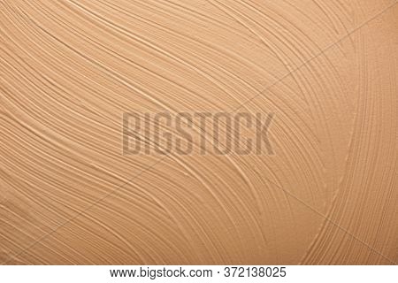 Texture Of Liquid Foundation. Close Up Of Face Liquid Foundation Texture. Background Made Of Liquid 