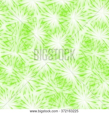Abstract Springtime Colorful Flower Seamless Pattern Background, Aqua Menthe Dandelion. Seamless Pat