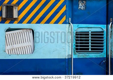 Indian train second class coach, India