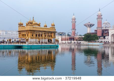 Sikh gurdwara Golden Temple (Harmandir Sahib). Amritsar, Punjab, Indien