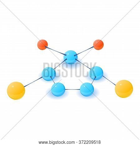 Science Molecule Icon. Isometric Illustration Of Science Molecule Vector Icon For Web
