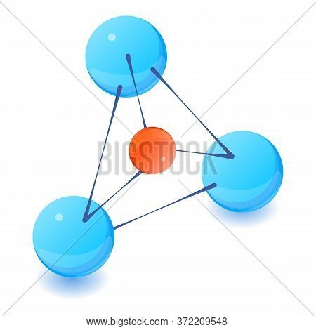 New Molecule Icon. Isometric Illustration Of New Molecule Vector Icon For Web