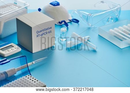 Sars-cov-2 Pcr Diagnostics Kit. This Is Rt-qpcr Kit For Real-time Reverse Transcription And Amplific