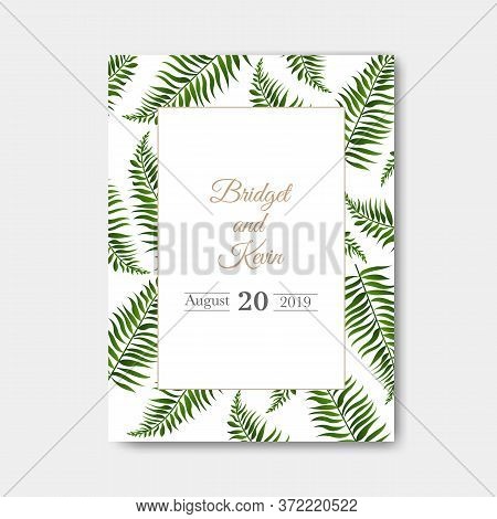 Wedding Invitation Isolated With Gradient Mesh, Vector Illustration