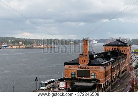Stockholm, Sweden - August 8, 2019: View Of Fotografiska, A Museum For Contemporary Photography In S