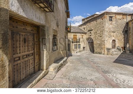 Streets Of The Medieval Town Of Pedraza In The Province Of Segovia (spain)