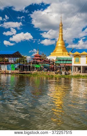 Alodaw Pauk Pagoda On Inle Lake, Myanmar