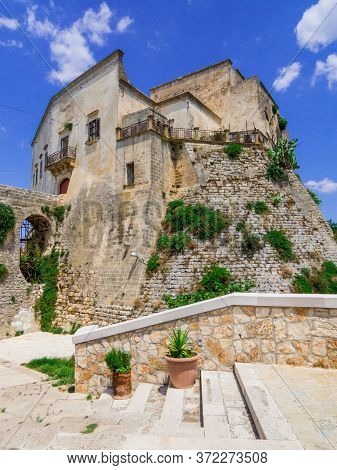View Of The Castle Of Ginosa, Italy