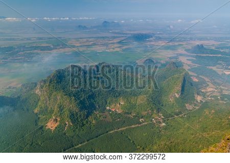 View From Mt Zwegabin Near Hpa An, Myanmar