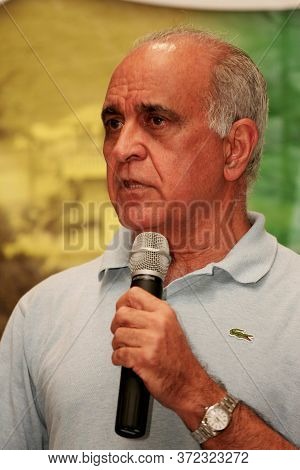 Porto Seguro, Bahia / Brazil - June 7, 2010: Ex-governor Of Bahia, Paulo Souto Is Seen During A Visi