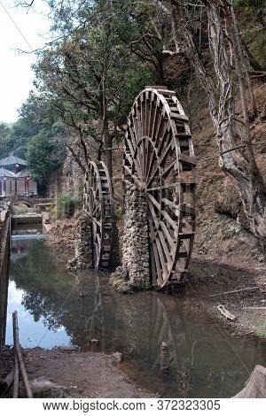 February 2019. Baoxiang Temple Is Also Called Shibao Temple, Which Is Located In The Precipitous Cli
