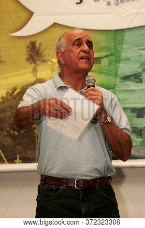 Porto Seguro, Bahia / Brazil - June 7, 2010: Ex-governor Of Bahia, Paulo Souto Is Seen During A Visi