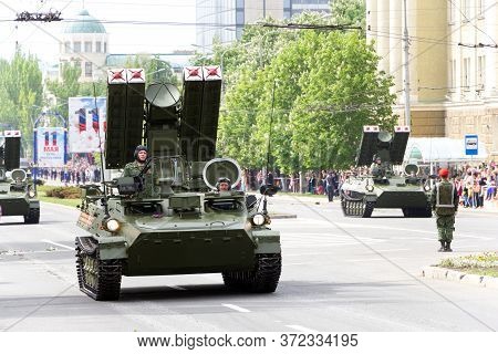 Donetsk, Donetsk Peoples Republic, Ukraine, May 9, 2018. The Strela Anti-aircraft Missile Systems Mo