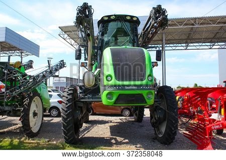 Kyiv, Ukraine - June 16, 2020: The Self-propelled Sprayer Tecnova At Kyiv, Ukraine On June 16, 2020