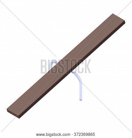 Dog Training Balance Bar Icon. Isometric Of Dog Training Balance Bar Vector Icon For Web Design Isol