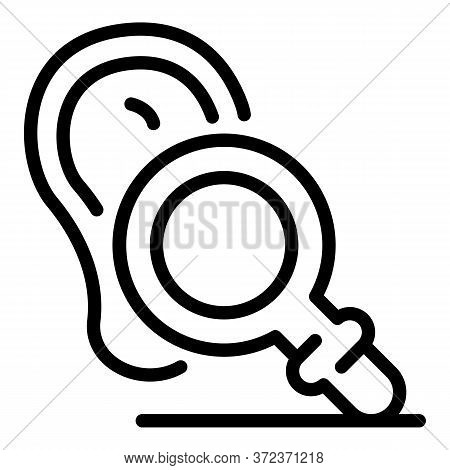 Inspector Audit Icon. Outline Inspector Audit Vector Icon For Web Design Isolated On White Backgroun