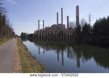View Of Turbigo Electric Plant