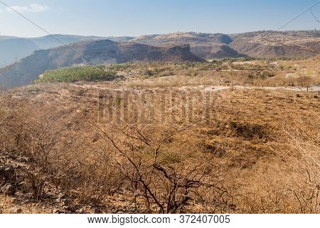 Landscape Of Wadi Dharbat Near Salalah, Oman
