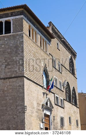 Vitelleschi palác. Tarquinia. Lazio. Itálie.