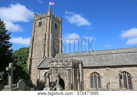 Chagford Church And Graveyard In Dartmoor, Devon