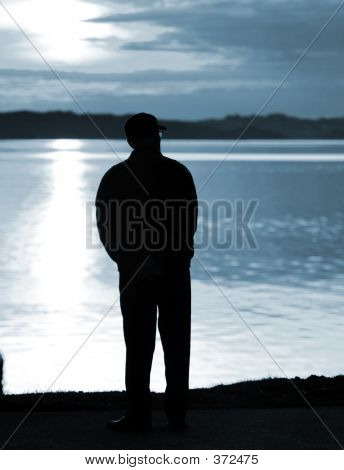 Senior nel tramonto