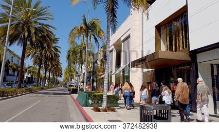 Exclusive Stores At Rodeo Drive In Beverly Hills - Los Angeles, United States Of America - April 1, 