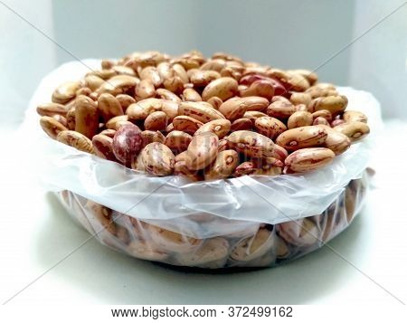 Red Kidney Beans Also Know As Azuki Beans Or Rajma Seeds Isolated On White Background