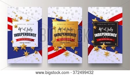 Independence Day Usa Banner Template .4th Of July Celebration Poster Template.fourth Of July.