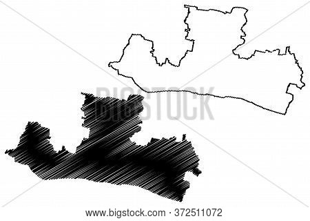Rajshahi City (peoples Republic Of Bangladesh) Map Vector Illustration, Scribble Sketch City Of Ramp
