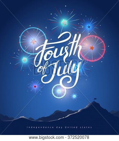 Independence Day Usa Banner Template .4th Of July Celebration Poster Template.fourth Of July.