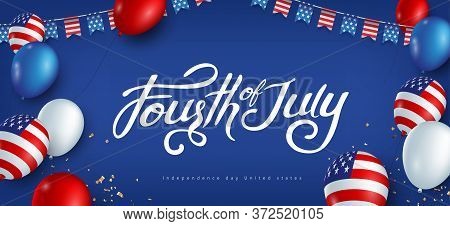 Independence Day Usa Banner Template .4th Of July Celebration Poster Template.fourth Of July.
