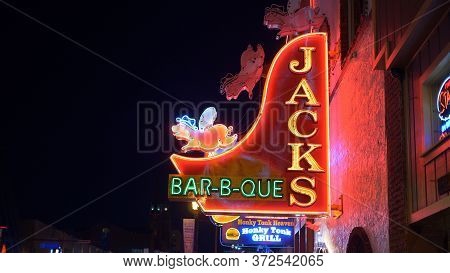 Jacks Bar-b-que In Nashville - Nashville, Usa - June 17, 2019