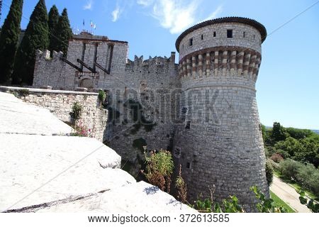 ancient castle in Brescia, a city in northern Italy