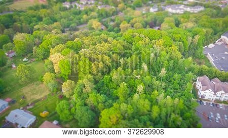 Aerial View Of Neighborhood House Of Manchester Connecticut